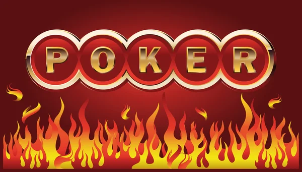 Banner de póker. vector — Vector de stock