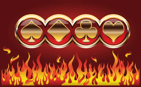 火かき棒のシンボル、ベクトル — ストックベクタ