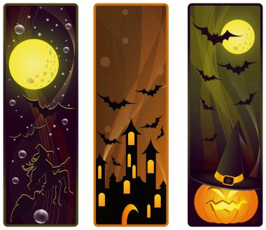 Vector banner on a Halloween theme clipart