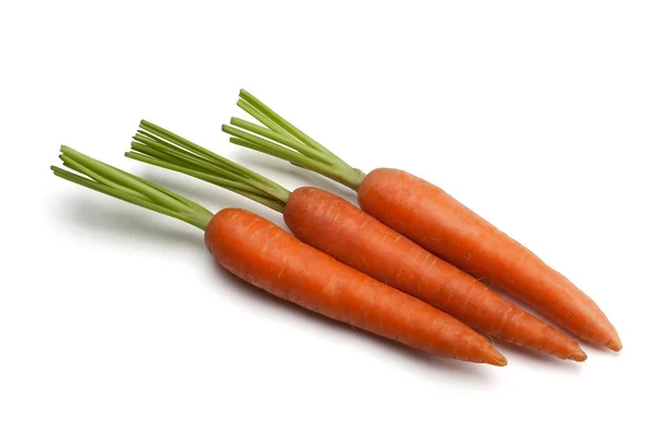 Drie oranje wortelen — Stockfoto