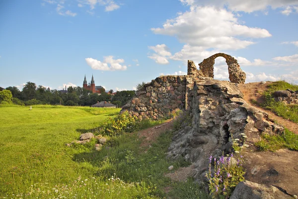 Λιβονίας σειρά κάστρο ερείπια Φωτογραφία Αρχείου