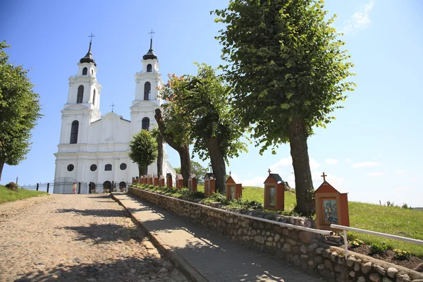 Iglesia Católica en Ludza. Letonia — Foto de Stock