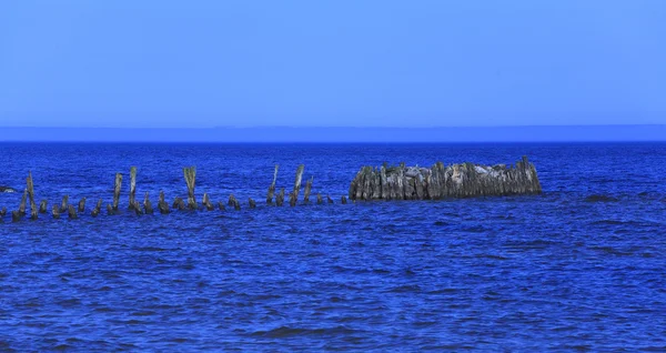 Старый пирс Балтийского моря . — стоковое фото