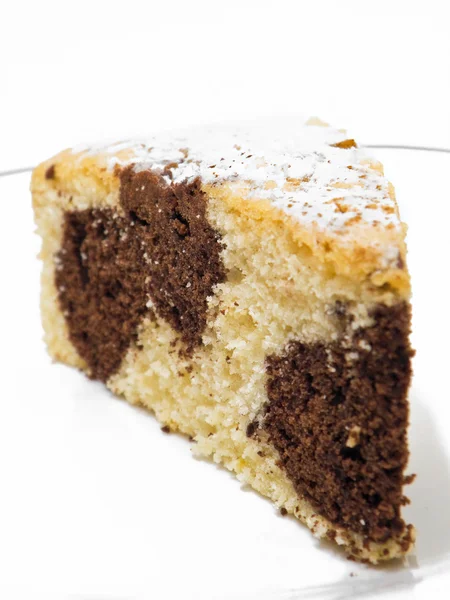 大理石のチョコレート ケーキ. — ストック写真