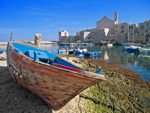 Landskap syn på giovinazzo. Apulien. — Stockfoto