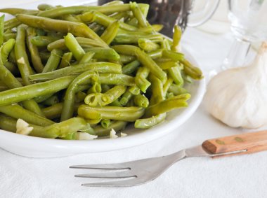 Green beans salad. clipart