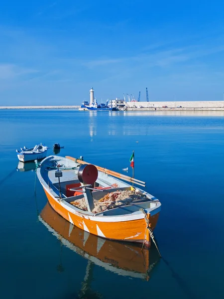 Landscape view of Molfetta port. Apulia. — Stock Photo, Image