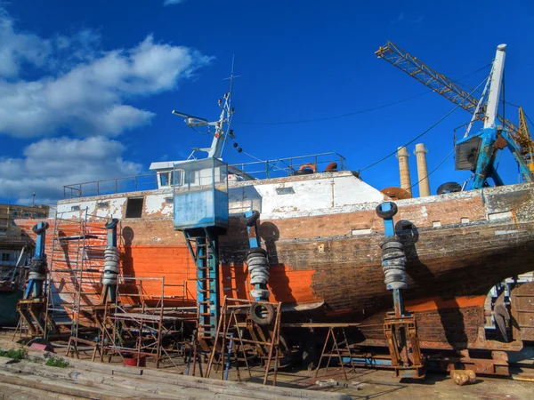 Shipyard. Monopoli. Apulia. — Stock Photo, Image
