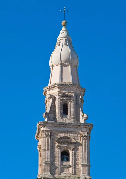 Belltower. Monopoli Cathedral. Apulia. — Stock Photo, Image