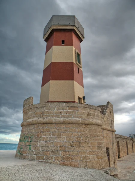Lighthouse seaport of Monopoli. Apulia. — Stock Photo, Image