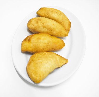 Panzerotti. İtalyan yemeği..