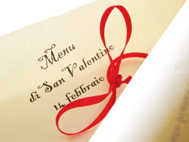 Valentine's day parchment. clipart