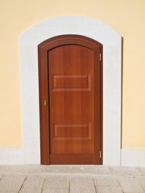 Wooden Front door. clipart
