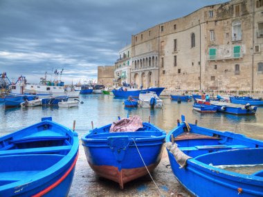 Old port of Monopoli. Apulia. clipart