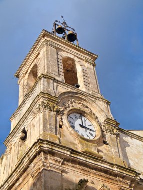 Clock tower. Martina Franca. Apulia. clipart