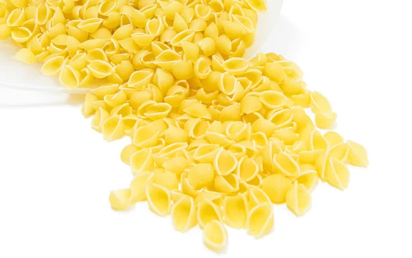 Short-cut pasta in plastic container. — Stock Photo, Image