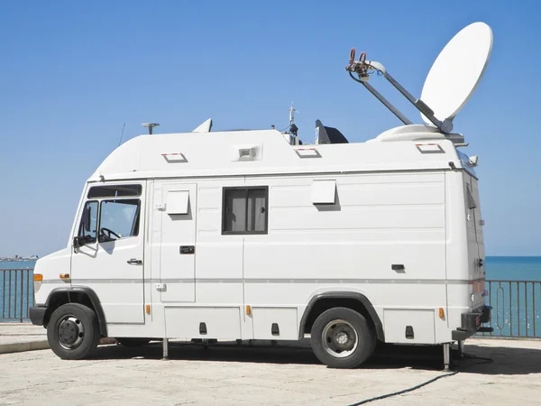 Tv news truck. — Stock Photo, Image