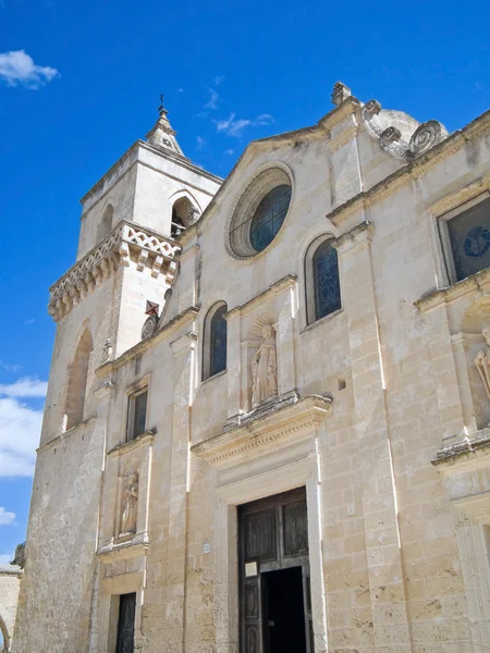 Kerk van st. pietro caveoso. Sassi van matera. — Stockfoto