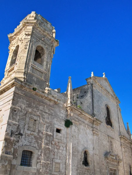 St. salvatore kerk. Monopoli. Apulië. — Stockfoto