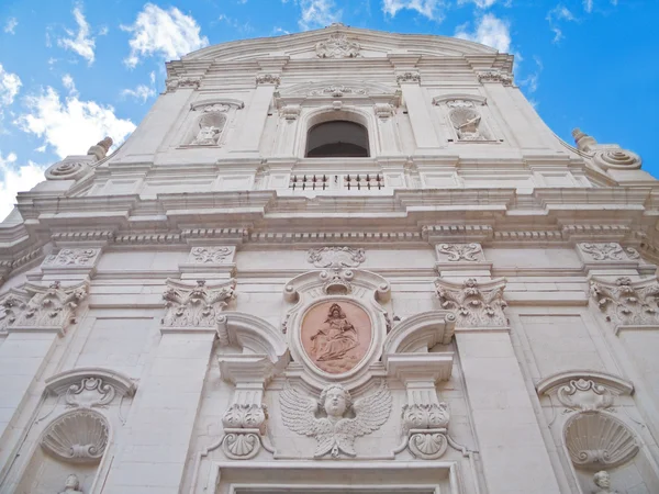 Kostel carmine. martina franca. Apulie. — Stock fotografie
