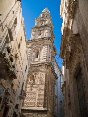 Belltower Cathedral. Monopoli. Apulia. clipart