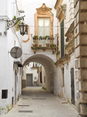 Alley of Martina Franca. Apulia. clipart