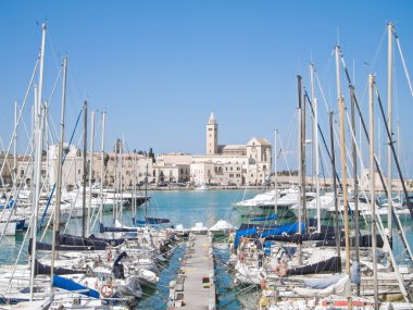 Touristic Port of Trani. Apulia. clipart