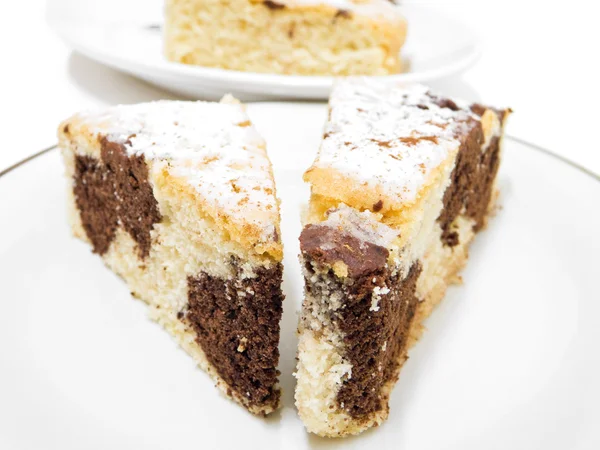 大理石のチョコレート ケーキ. — ストック写真