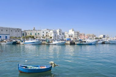 Touristic Port of Monopoli. Apulia. clipart