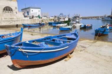 Monopoli Old Port. Apulia. clipart