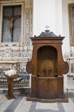 Indoor Monopoli Cathedral. Apulia. clipart