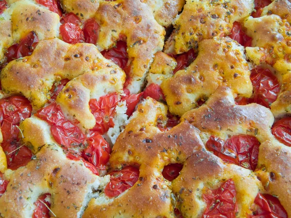 Pane Focaccia. Cibo italiano . — Foto Stock