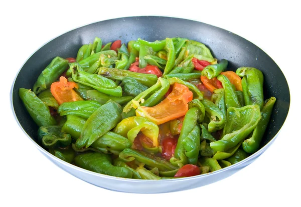 Peppers cooked in a saucepan. — Stock Photo, Image
