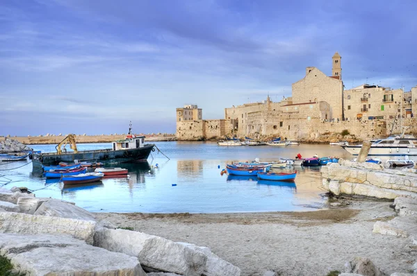 Giovinazzo portu turystycznego. Apulia. — Zdjęcie stockowe