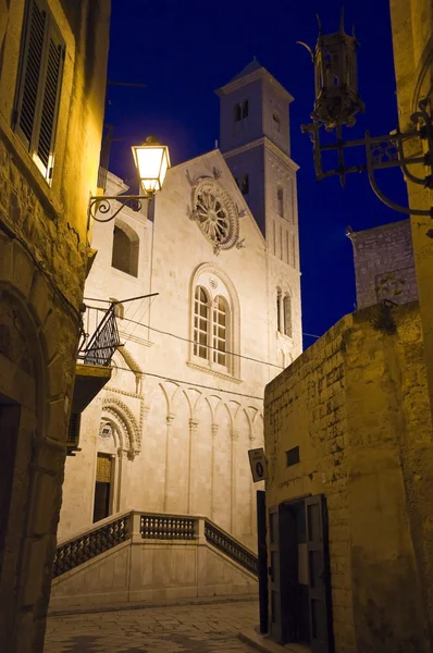 stock image Cathedral at dusk. Giovinazzo. Apulia.