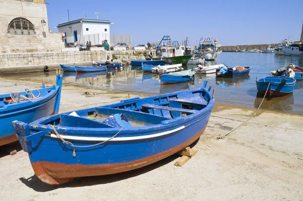 Puerto viejo de Monopoli. Apulia. — Foto de Stock