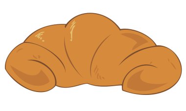 Traditional croissant. clipart