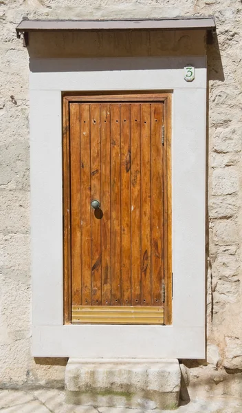 Puerta de entrada de madera . — Foto de Stock