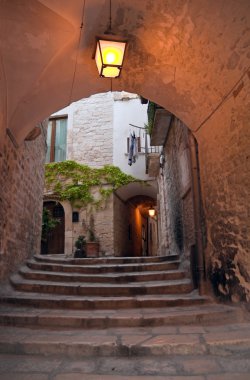 Arch in Giovinazzo Oldtown. Apulia. clipart