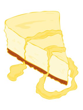 Cheesecake slice. clipart