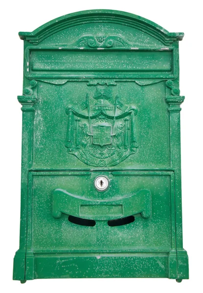 Green Post box. — Stock Photo, Image