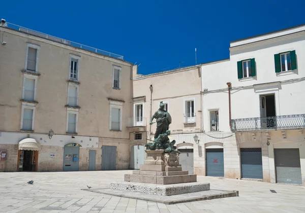 Cathedral Square. Altamura. Apulia. — Stock Photo, Image