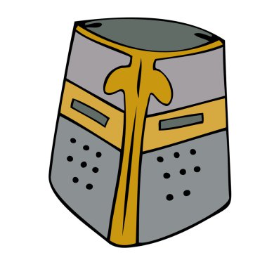 Medieval helmet. clipart