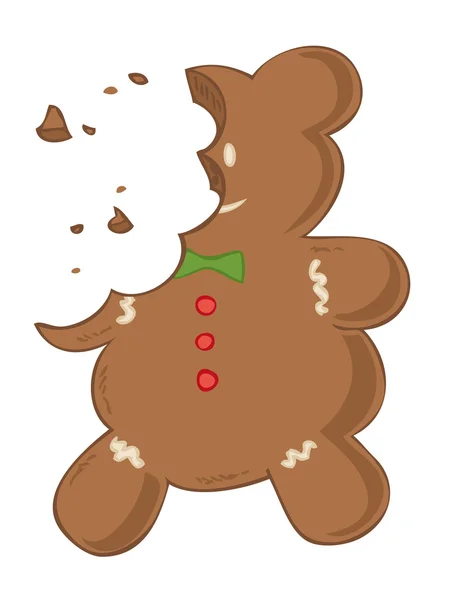 Eaten gingerbread. — Stock Vector