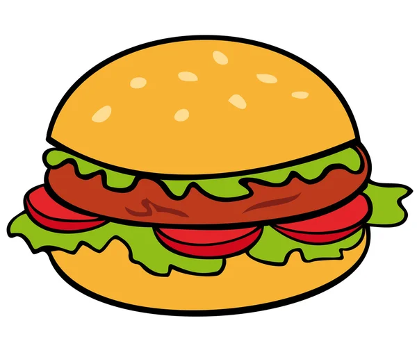 Hamburger. — Stockový vektor