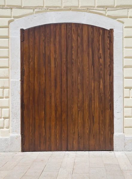木製 frontdoor. — ストック写真