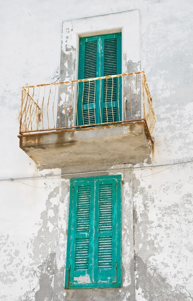 Green shutters. — Stock Photo, Image