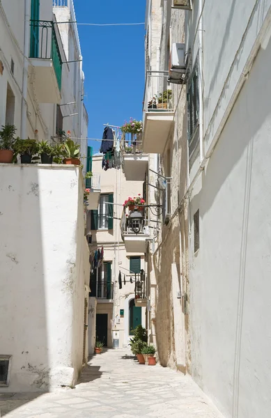 Monopoli alleyway. Apulia. — Stock Photo, Image