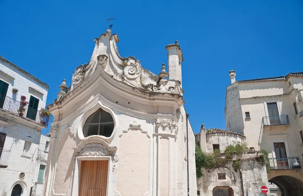 Madonna met de kerk van de martelaren. Altamura. Apulië. — Stockfoto