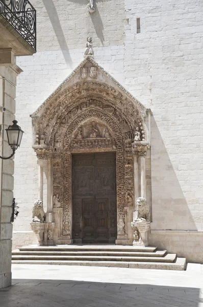 Кафедральный портал Альтамуры. Апулия . — стоковое фото